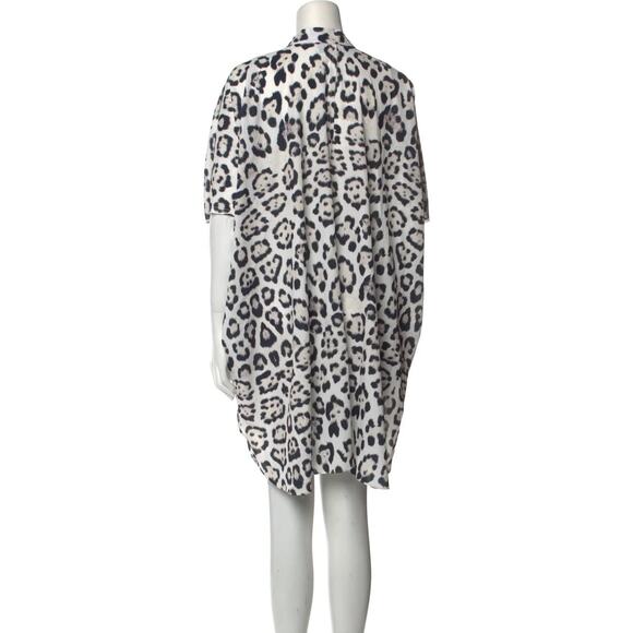 Baja East Animal Print Mini Shift Dress Size 00 - Picture 3 of 9